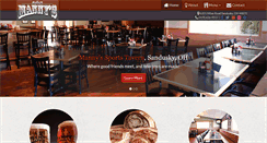 Desktop Screenshot of mannyssportstavern.com