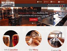 Tablet Screenshot of mannyssportstavern.com